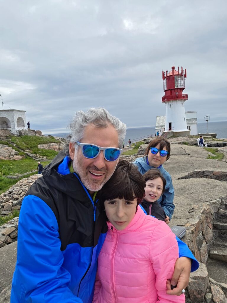 selfie al faro di lindesnes