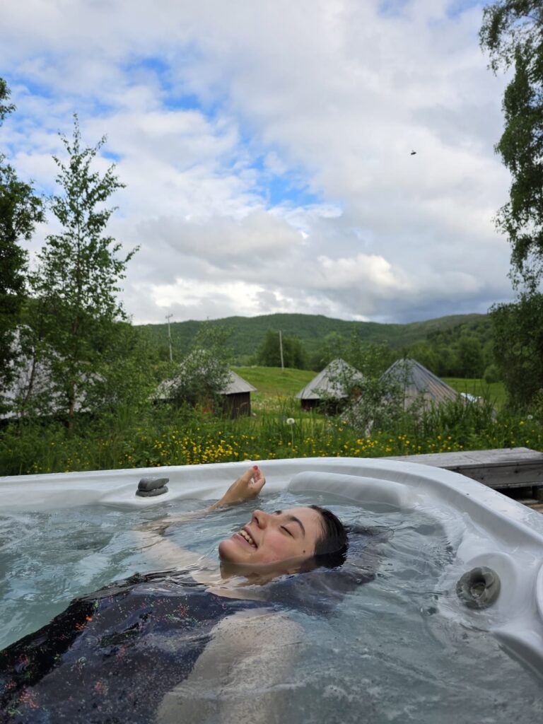 jacuzzi nel bosco